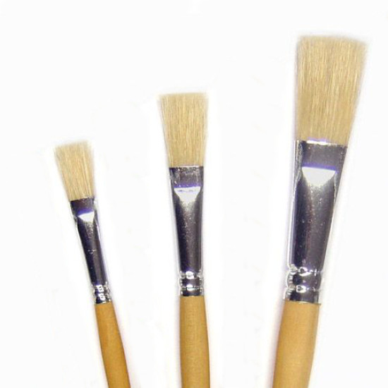 Woodenhandled hog bristle brushes are specially designed for general